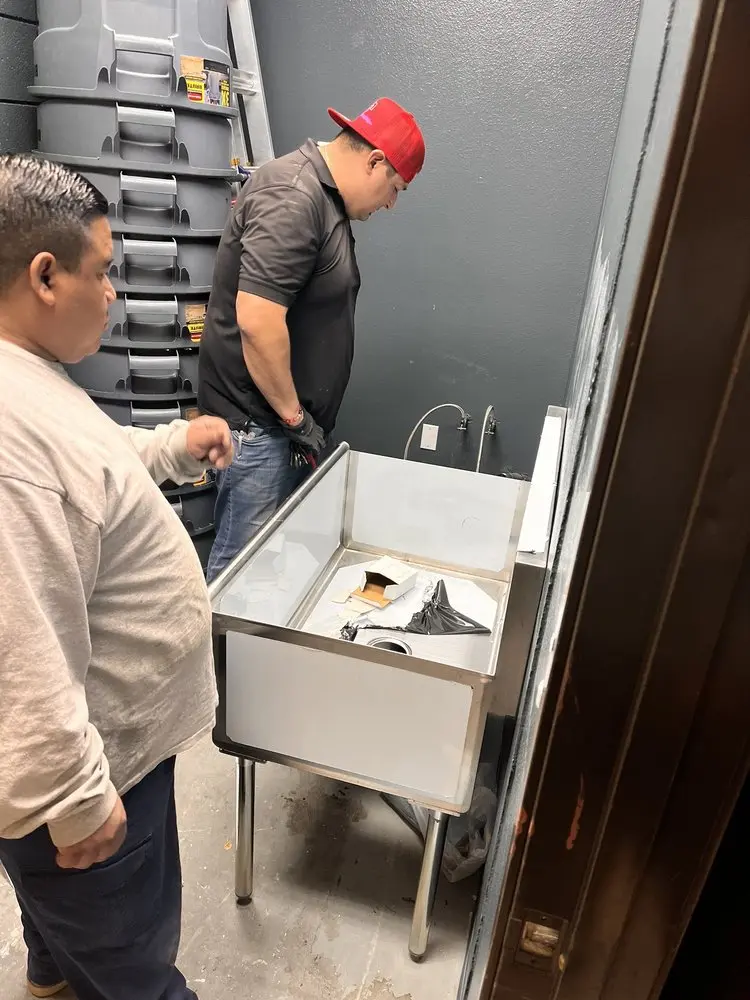 Commercial plumbing and sink installation in Vandalia