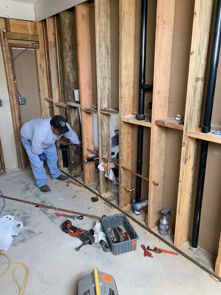 Commercial rough-in plumbing for Gas Line Repair in Vandalia